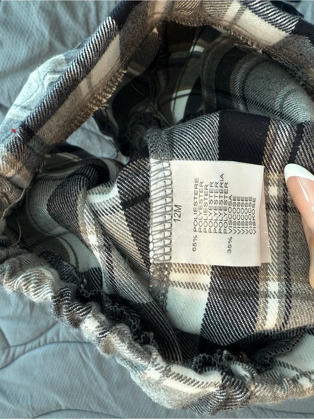 Plaid Gray&Black baby girl elegant Shorts - 12M - like NEW!